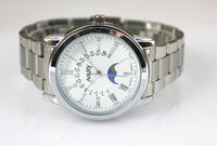 Nary Women's White Dial Stainless Steel Dress Watch-W6003-2W