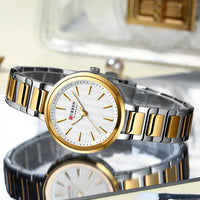 CURREN Luxury Women's Watch 32mm Fashionable Stainless Steel Girl Clock Outdoor Travel Women Wrist Watches