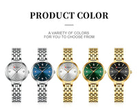 CURREN Women's Watch New Diamond Set Small Dial Watches Women's Luxury Steel Chain Band Watches