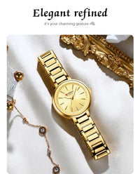 CURREN Watch Women New Fashion Luxury Stainless Steel Wristwatch Bracelet Simple  Waterproof Luminous Ladies Watches