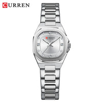 CURREN Jam Tangan Perempuan Original Waterproof Quartz Stainless Steel Minimalis Green Watch Women 9104