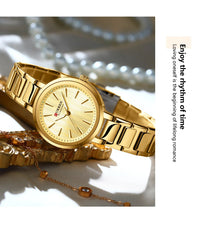 CURREN Watch Women New Fashion Luxury Stainless Steel Wristwatch Bracelet Simple  Waterproof Luminous Ladies Watches