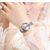 CURREN Women's Watch New Diamond Set Small Dial Watches Women's Luxury Steel Chain Band Watches