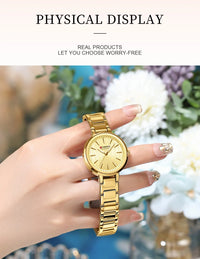 CURREN Watch Women New Fashion Luxury Stainless Steel Wristwatch Bracelet Simple  Waterproof Luminous Ladies Watches