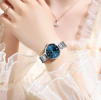CURREN Women's Watch New Diamond Set Small Dial Watches Women's Luxury Steel Chain Band Watches
