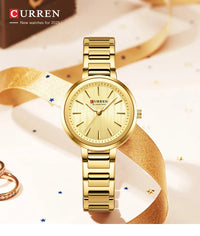CURREN Watch Women New Fashion Luxury Stainless Steel Wristwatch Bracelet Simple  Waterproof Luminous Ladies Watches