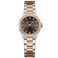 Curren Women's Sparkling Rhinestone Blanche Watch (Dial 2.1 cm) - CUR229