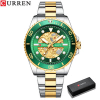 CURREN Fashion Mens Stainless Steel Watches Luxury Men Sports Quartz Wrist Watch Male Business Casual Watch relogio masculino