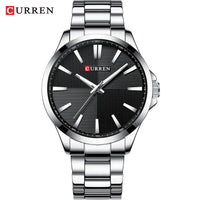 Watches For Men CURREN Luxury Branded Stainless Steel Fashion Business Mens Watch Quartz Wristwatch Man Clock Waterproof Relogio
