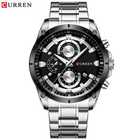 CURREN Mens Watches Fashion Top Brand Luxury Business Automatic Date Watch Men Casual Waterproof Watch Relogio Masculino+Box