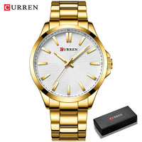 Watches For Men CURREN Luxury Branded Stainless Steel Fashion Business Mens Watch Quartz Wristwatch Man Clock Waterproof Relogio