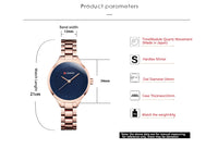 Curren 9015 Women Watches Luxury Gold Black Full Steel Dress Jewelry Quartz Watch Ladies Fashion Elegant Clock Relogio Feminino