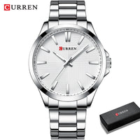 Watches For Men CURREN Luxury Branded Stainless Steel Fashion Business Mens Watch Quartz Wristwatch Man Clock Waterproof Relogio