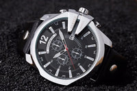 Curren Mens Watches Top Brand Luxury Gold Big Dial Man Quartz Watch Leather Strap Outdoor Casual Sport Wristwatch Male Clock