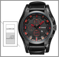 CURREN Top Brand Luxury Mens Watches Male Clocks Date Sport Military Clock Leather Strap Quartz Business Men Watch Gift 8225