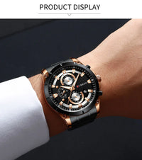 CURREN Mens Watches Fashion Top Brand Luxury Business Automatic Date Watch Men Casual Waterproof Watch Relogio Masculino+Box