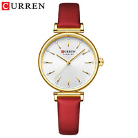 CURREN Women Watch Top Brand Luxury Gold Female Waterproof Clock Silver Stainless Steel Bracelet Simple Ladies Wristwatch 9081