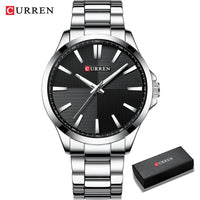 Watches For Men CURREN Luxury Branded Stainless Steel Fashion Business Mens Watch Quartz Wristwatch Man Clock Waterproof Relogio