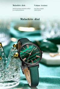 CURREN Fashion Women's Watches Leather Strap Quartz Wristwatch Classic Simple Thin Watch