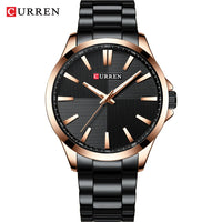 Watches For Men CURREN Luxury Branded Stainless Steel Fashion Business Mens Watch Quartz Wristwatch Man Clock Waterproof Relogio