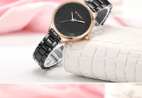 Curren 9015 Women Watches Luxury Gold Black Full Steel Dress Jewelry Quartz Watch Ladies Fashion Elegant Clock Relogio Feminino