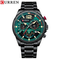 CURREN Casual Business Chronograph Waterproof Stainless Steel Watch Mens New Luxury Fashion Quartz Men Wristwatch часы мужские