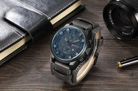 CURREN Top Brand Luxury Mens Watches Male Clocks Date Sport Military Clock Leather Strap Quartz Business Men Watch Gift 8225