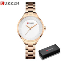 Curren 9015 Women Watches Luxury Gold Black Full Steel Dress Jewelry Quartz Watch Ladies Fashion Elegant Clock Relogio Feminino