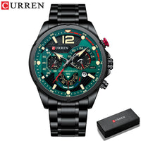 CURREN Casual Business Chronograph Waterproof Stainless Steel Watch Mens New Luxury Fashion Quartz Men Wristwatch часы мужские