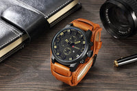CURREN Top Brand Luxury Mens Watches Male Clocks Date Sport Military Clock Leather Strap Quartz Business Men Watch Gift 8225
