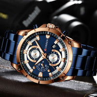 CURREN Mens Watches Fashion Top Brand Luxury Business Automatic Date Watch Men Casual Waterproof Watch Relogio Masculino+Box