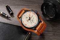 CURREN Top Brand Luxury Mens Watches Male Clocks Date Sport Military Clock Leather Strap Quartz Business Men Watch Gift 8225