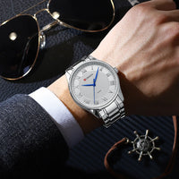 CURREN Gold Men's Watch Top Brand Luxury Gold Quartz Stainless Steel Waterproof Business Fashion Simple Watch Relogio Masculino