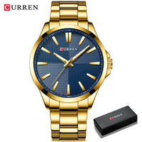 Watches For Men CURREN Luxury Branded Stainless Steel Fashion Business Mens Watch Quartz Wristwatch Man Clock Waterproof Relogio