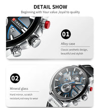 CURREN Brand Chronograph Sports Men's Watch Quartz Clock Leather Men's Luminous Watch Calendar Clock Relogio Masculino