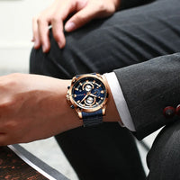 CURREN Mens Watches Fashion Top Brand Luxury Business Automatic Date Watch Men Casual Waterproof Watch Relogio Masculino+Box
