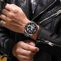 CURREN Casual Business Chronograph Waterproof Stainless Steel Watch Mens New Luxury Fashion Quartz Men Wristwatch часы мужские