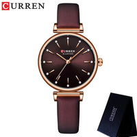 CURREN Women Watch Top Brand Luxury Gold Female Waterproof Clock Silver Stainless Steel Bracelet Simple Ladies Wristwatch 9081