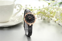 CURREN Women Fashion Watch Creative Lady Casual Watches Stainless Steel Band Stylish Desgin Blue Quartz Watch for Female