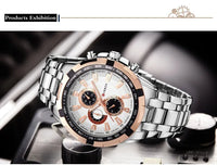 2022 CURREN Top Brand Quartz Watch Men Waterproof Sport Military Wristwatch Men Business Stainless Steel Male Clock Reloj Hombre