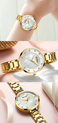 CURREN Women Watches Luxury Brand Fashion Casual Ladies Watch Women Quartz Diamond Lady Bracelet Wrist Watches For Women