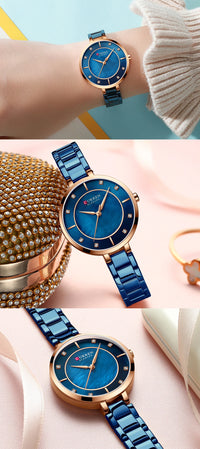 CURREN Women Watches Luxury Brand Fashion Casual Ladies Watch Women Quartz Diamond Lady Bracelet Wrist Watches For Women
