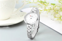 CURREN Women Fashion Watch Creative Lady Casual Watches Stainless Steel Band Stylish Desgin Blue Quartz Watch for Female