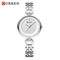 Women Watch CURREN Luxury Brand Fashion Casual Ladies Quartz Wristwatch Rose Gold Stainless Steel Mesh Dress Clock For Girl