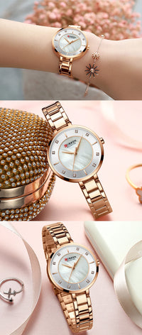 CURREN Women Watches Luxury Brand Fashion Casual Ladies Watch Women Quartz Diamond Lady Bracelet Wrist Watches For Women