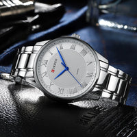 CURREN Gold Men's Watch Top Brand Luxury Gold Quartz Stainless Steel Waterproof Business Fashion Simple Watch Relogio Masculino