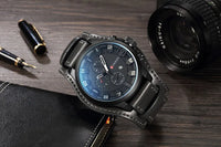 CURREN Top Brand Luxury Mens Watches Male Clocks Date Sport Military Clock Leather Strap Quartz Business Men Watch Gift 8225