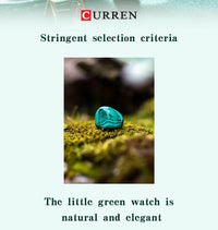 CURREN Creative Simplicity Women Watch Genuine Leather Elegant Women Watches Ladies Business Wristwatch Green