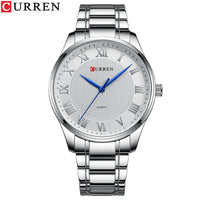 CURREN Gold Men's Watch Top Brand Luxury Gold Quartz Stainless Steel Waterproof Business Fashion Simple Watch Relogio Masculino