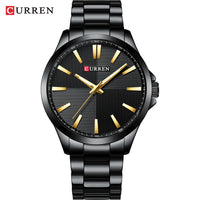 Watches For Men CURREN Luxury Branded Stainless Steel Fashion Business Mens Watch Quartz Wristwatch Man Clock Waterproof Relogio
